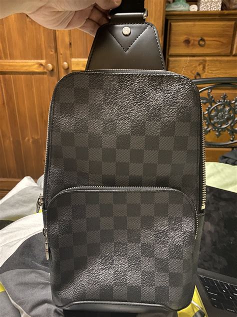 fake avenue sling bag|Legit check Louis Vuitton Avenue Sling Bag : r/Louisvuitton .